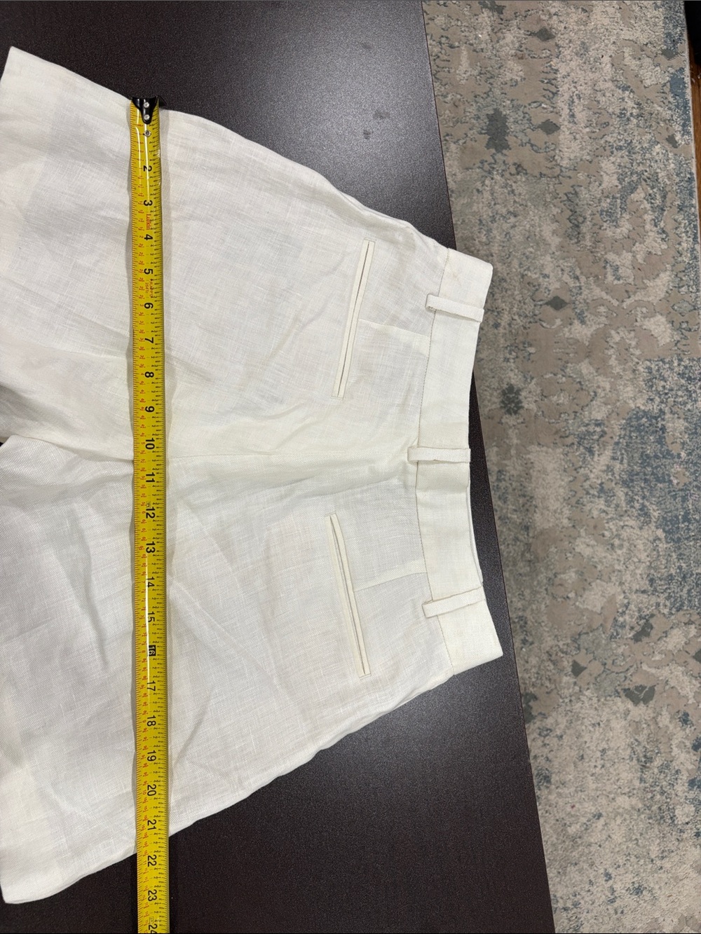 Buck Mason Women’s White Hutton Linen Shorts Size 2 Retail $178 - Picture 9 of 14